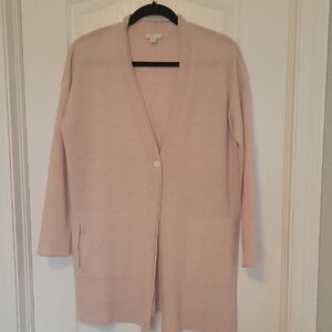 J. Jill Soft Pink Cashmere Cardigan